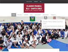 Tablet Screenshot of claudiofrancabjj-santacruz.com